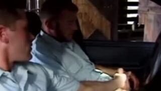 Two Straight Cops stroking