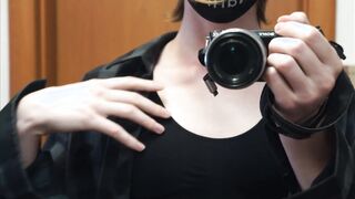 Cute horny femboy plays with himself