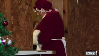 MEN - Benjamin Blue Rides A New Christmas Toy In Front Of Daddy Cakes, Then Rides Him Instead