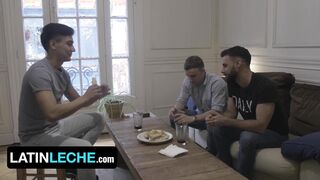 Horny Stud Jonas Matt Takes Rodrigo El Santos Huge Latin Cock While His BF Is Watching - Latin Leche