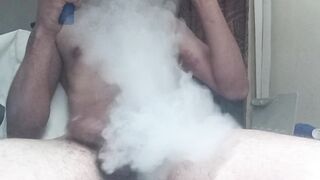 Boring night smoking and jerking