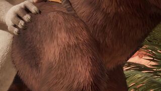 Big Lion Cums Inside Minotaur Grok | (Furry Gay Sex) | Wild Life Furries