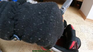 8 Cumshots on friends trashed worn DC Spartan shoes