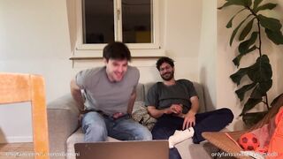 Straight friend helps gay bro jerking of