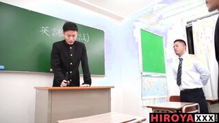 Hiroya Teaches Shomei An Threesome Bareback Lesson